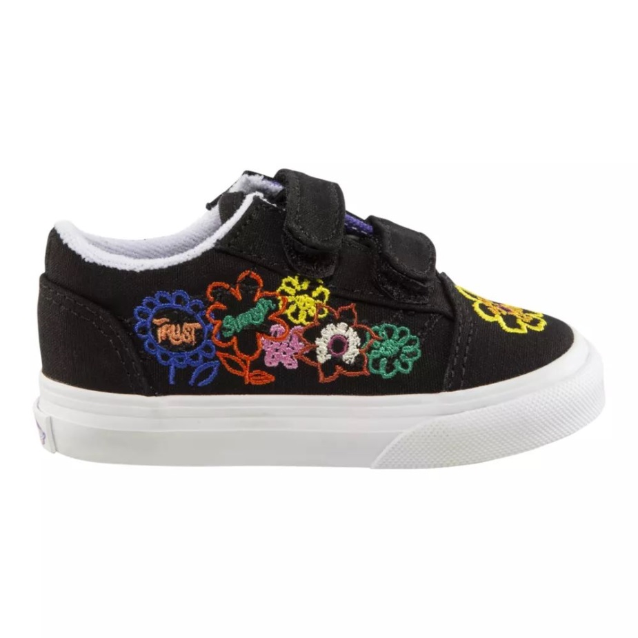 Vans Toddler\ καλλιεργούν φροντίδα παλιά Skool V Skate παπούτσια κήπου-αληθινό λευκό