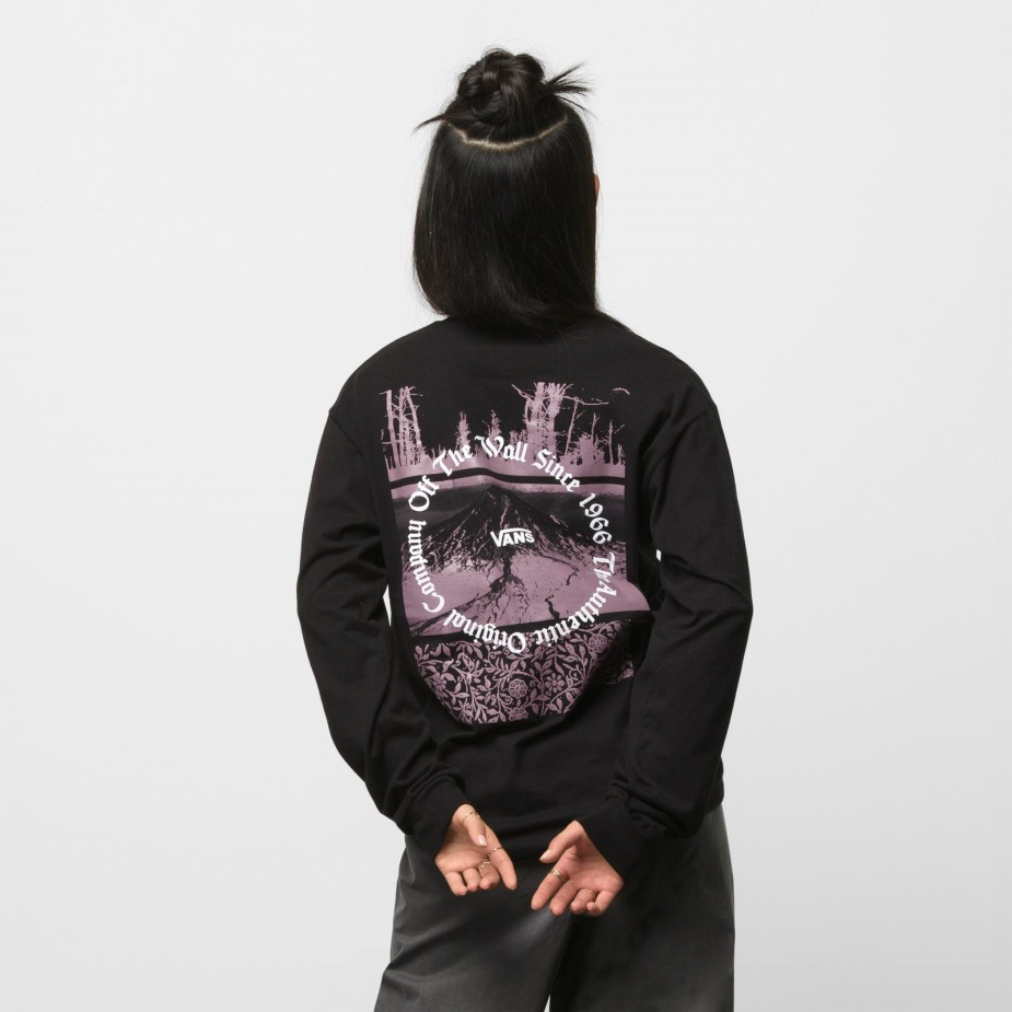 Vans Tonal Decay μακρυμάνικο μπλουζάκι μαύρο