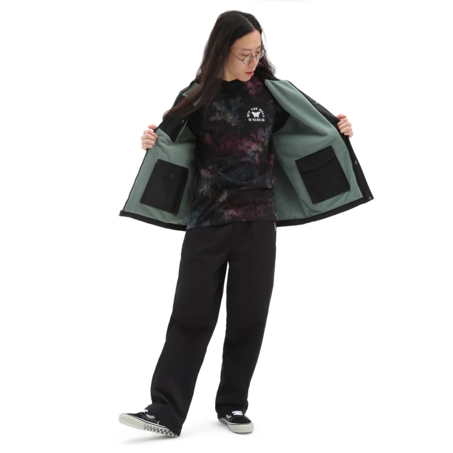 Vans Torrey αναστρέψιμο μπουφάν μαύρο-πράσινο