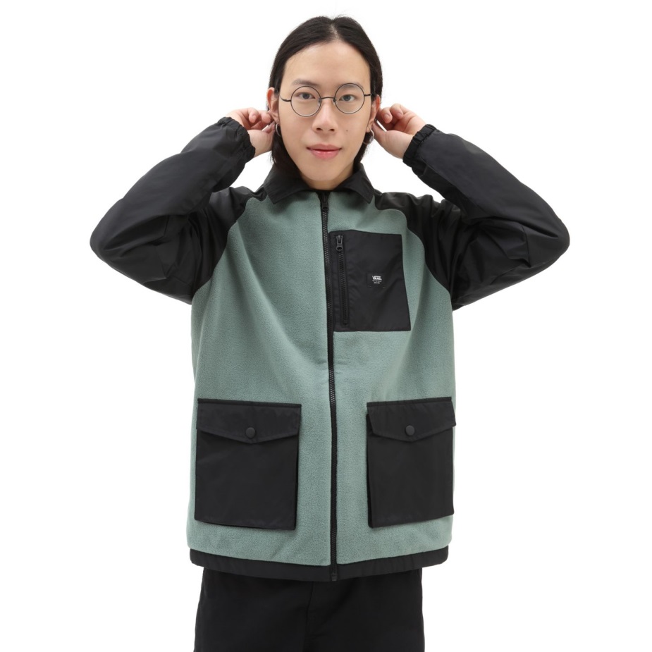 Vans Torrey αναστρέψιμο μπουφάν μαύρο-πράσινο