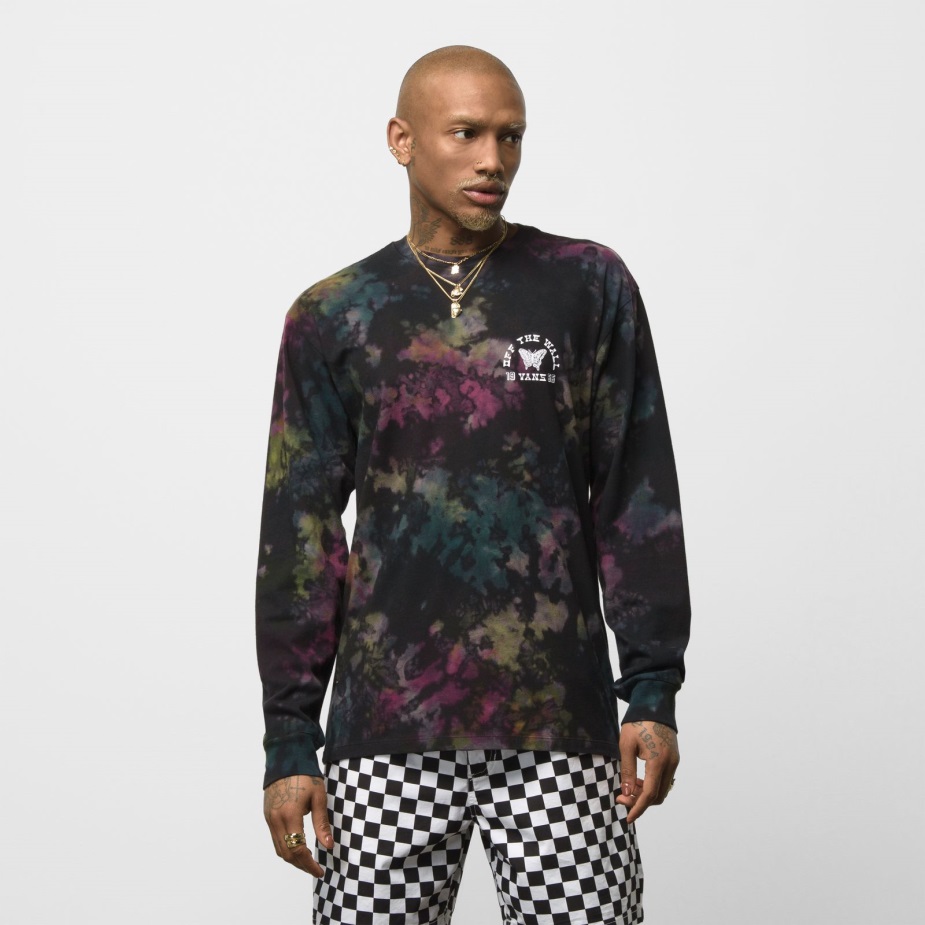 Vans Trie Tie μακρυμάνικο μπλουζάκι μαύρο