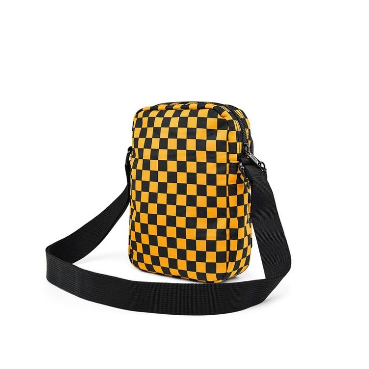 Vans Triple V χιαστί τσάντα μαύρο σαφράν σκακιέρα