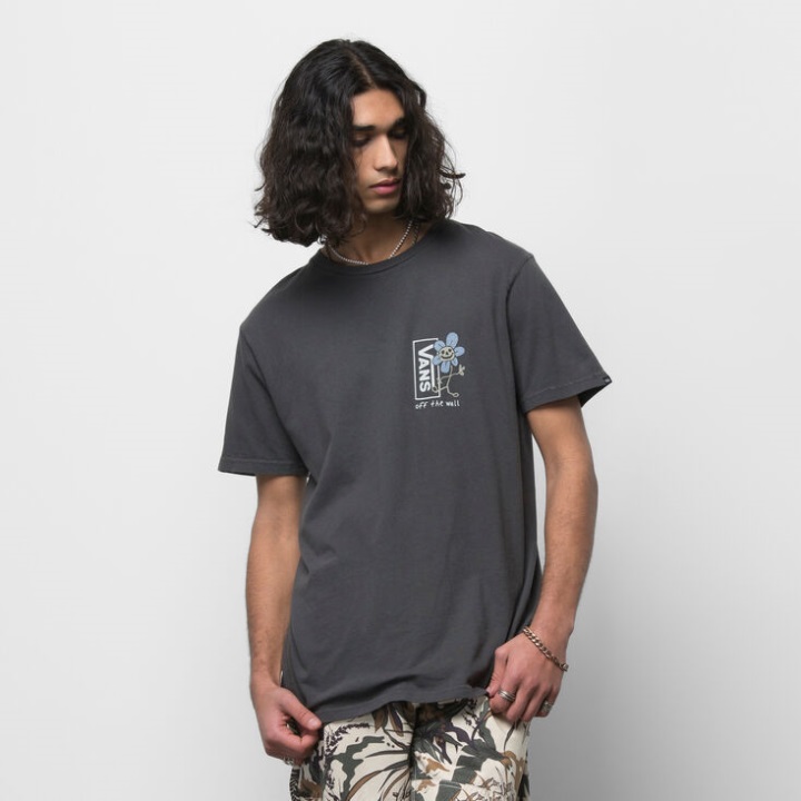 Vans Trippy Grin Floral μπλουζάκι μαύρο