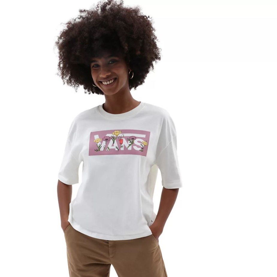 Vans Tussy Boxy T-shirt λευκό