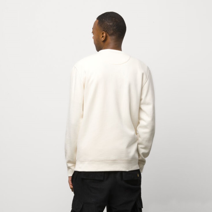 Vans Tyson Peterson αντίθετα τυποποιημένο πουλόβερ πληρώματος αντίκα λευκό