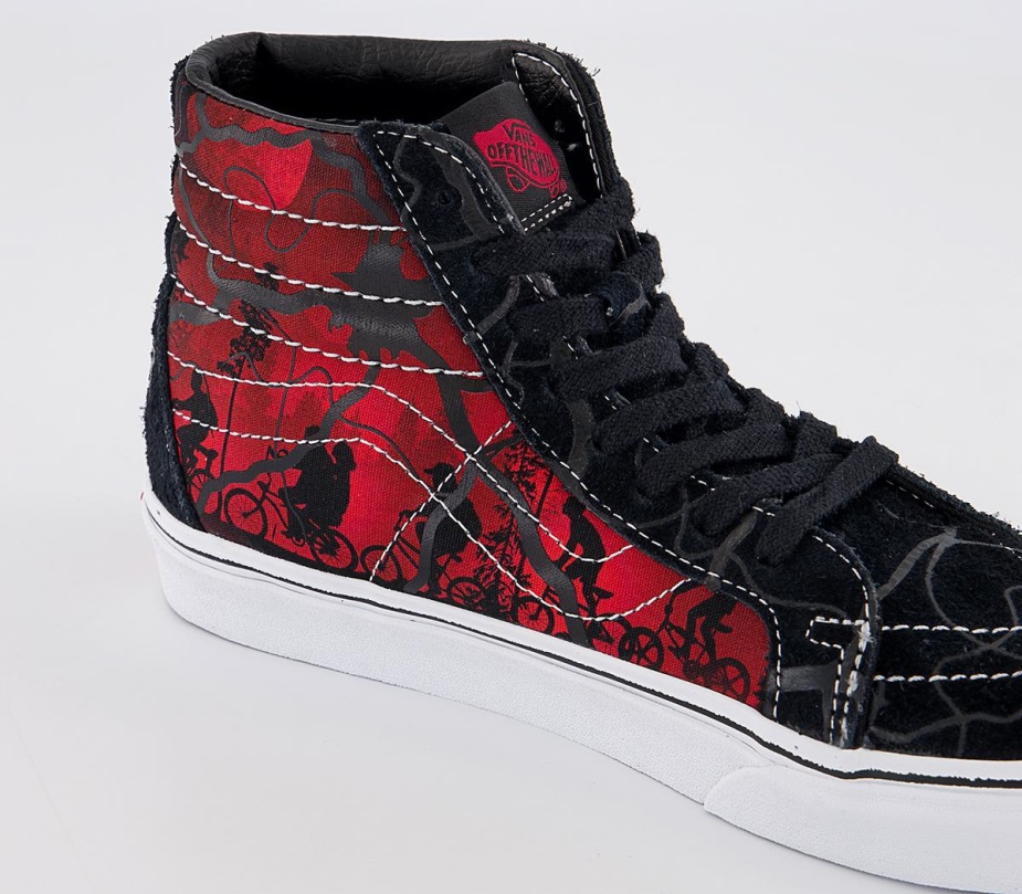 Vans Ua Sk8-hi επανέκδοση εκπαιδευτών μαύρο κόκκινο