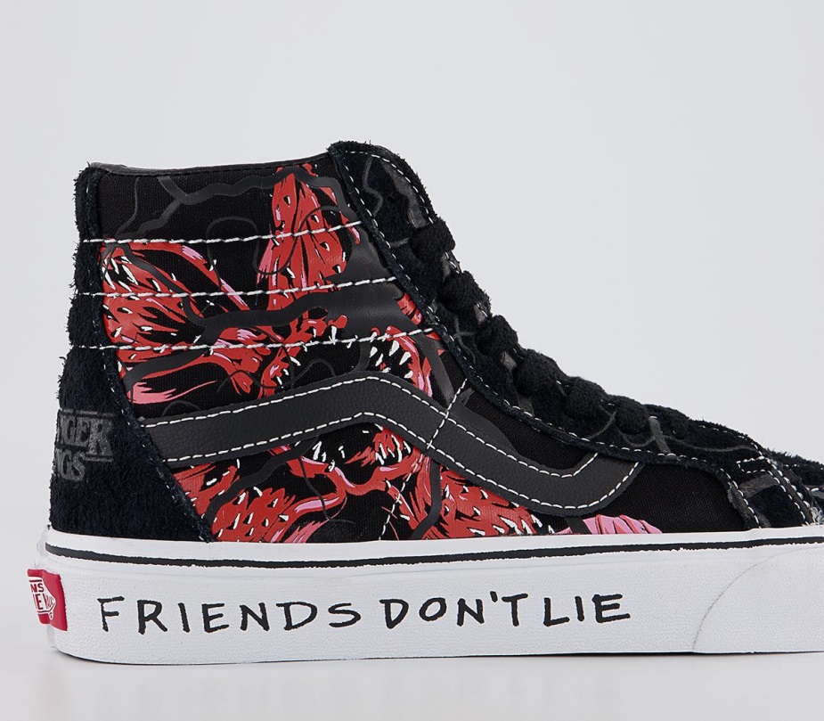 Vans Ua Sk8-hi επανέκδοση εκπαιδευτών μαύρο κόκκινο