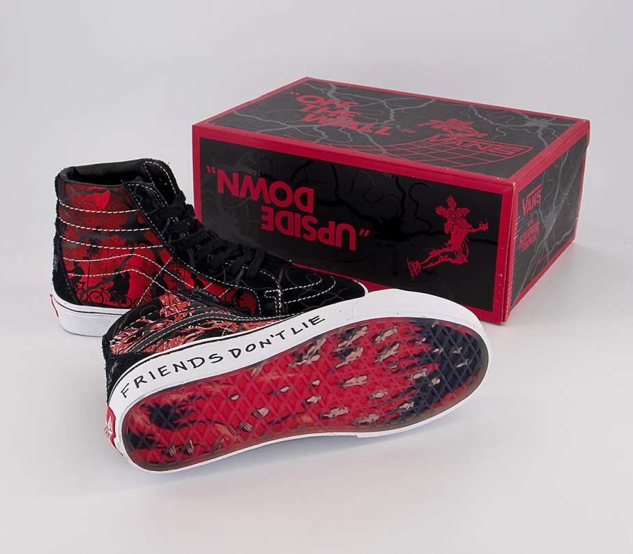 Vans Ua Sk8-hi επανέκδοση εκπαιδευτών μαύρο κόκκινο