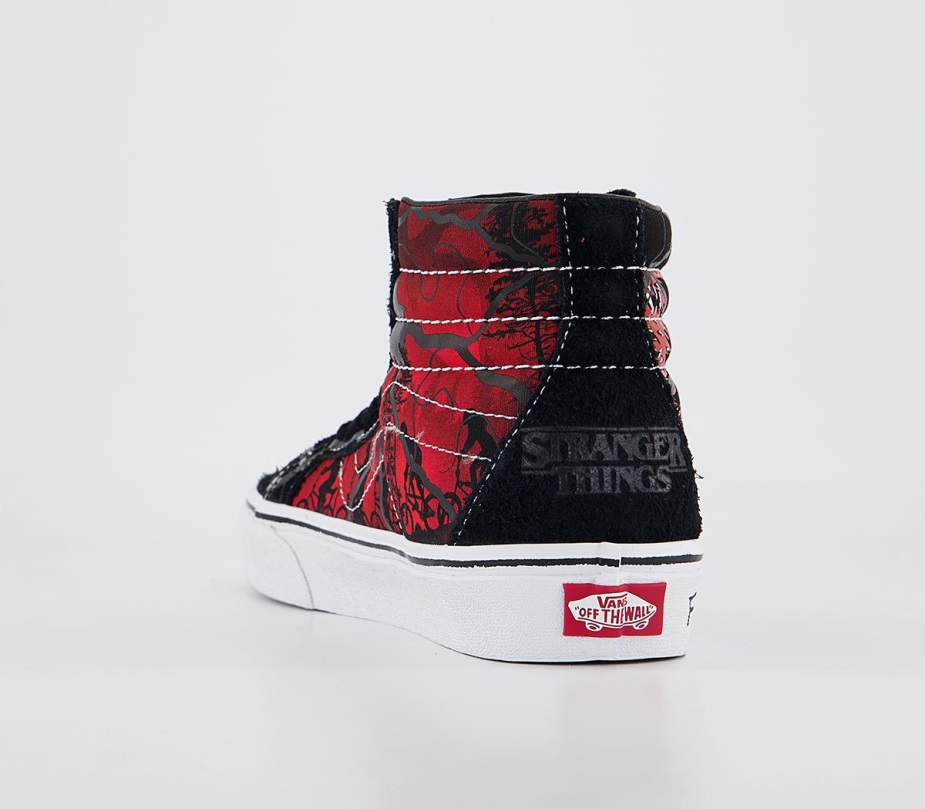 Vans Ua Sk8-hi επανέκδοση εκπαιδευτών μαύρο κόκκινο