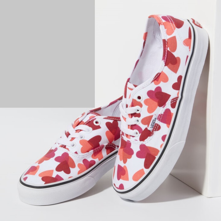 Vans Valentines καρδιές αυθεντικό αληθινό λευκό-φούξια μωβ