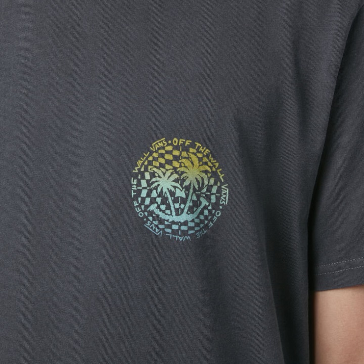 Vans Vintage πούλι παλάμες μπλουζάκι μαύρο