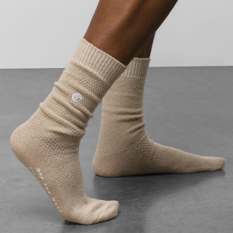 Vans Waffle Texture Crew κάλτσα μεγέθους 95-13 Natural