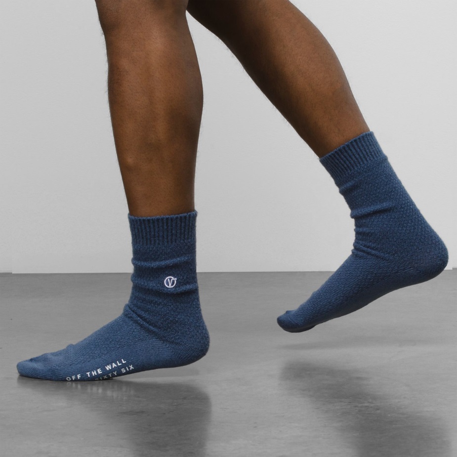 Vans Waffle Texture Crew κάλτσα μεγέθους 95-13 True Navy