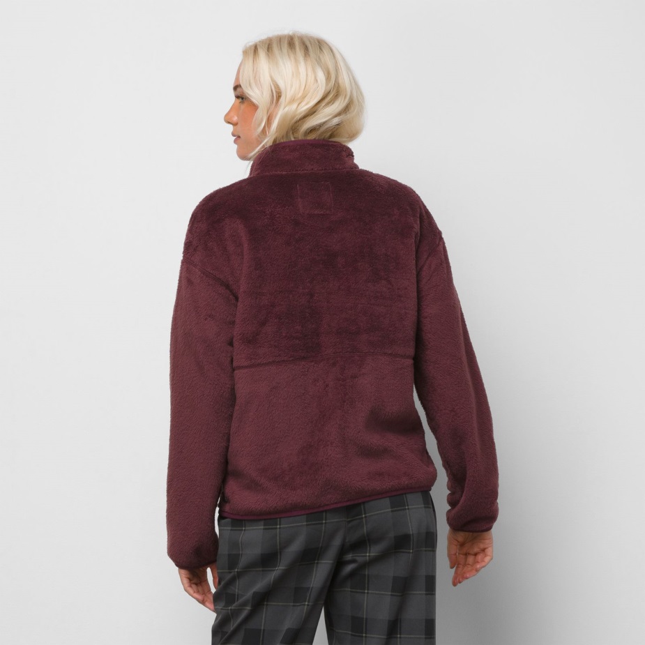 Vans Waverly Mock Neck Sherpa Full Zip Catawba Grape