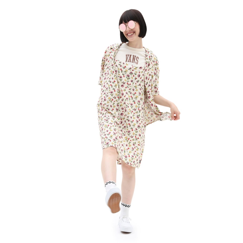 Vans Wyld Printed Top λευκό