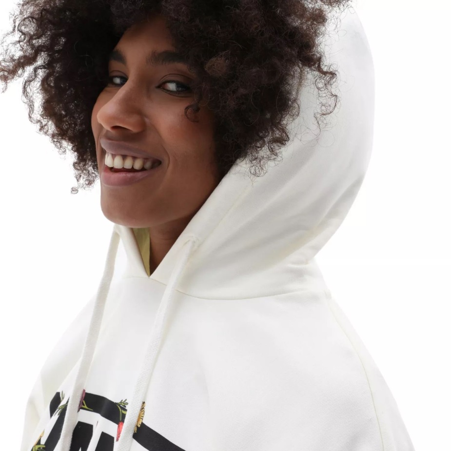 Vans Wyld Tangle παπαρούνας Bff μακρυμάνικη κουκούλα λευκό