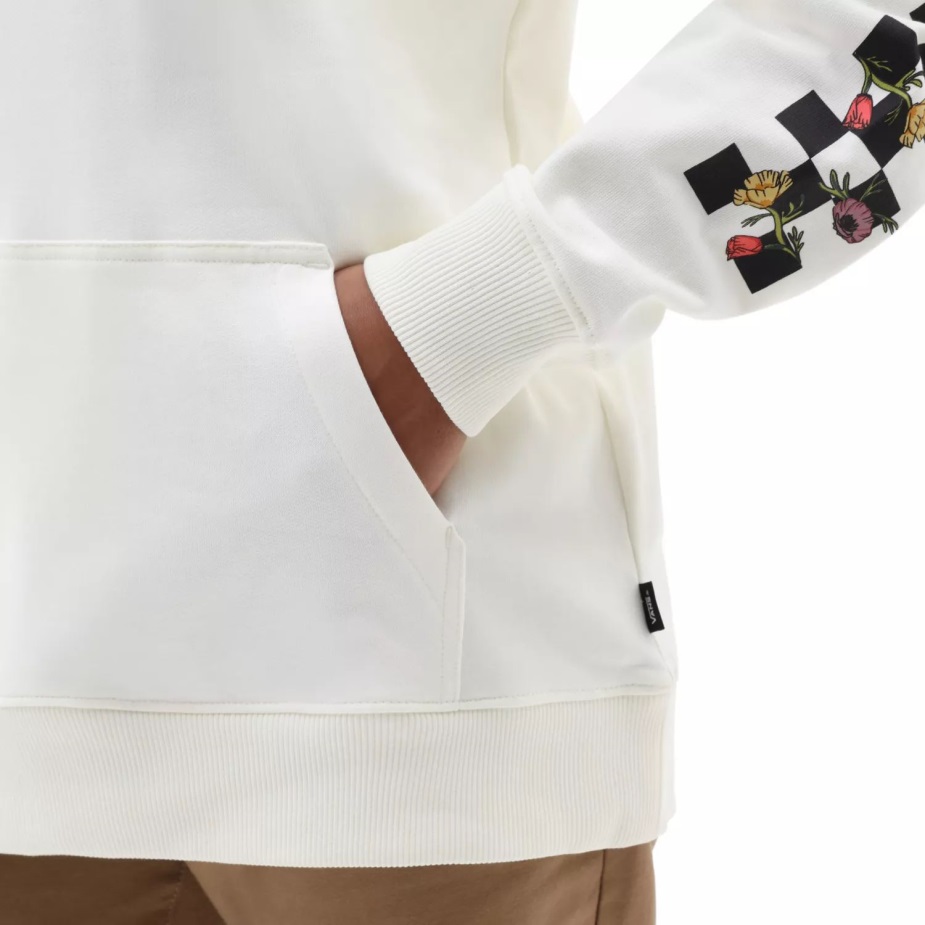 Vans Wyld Tangle παπαρούνας Bff μακρυμάνικη κουκούλα λευκό