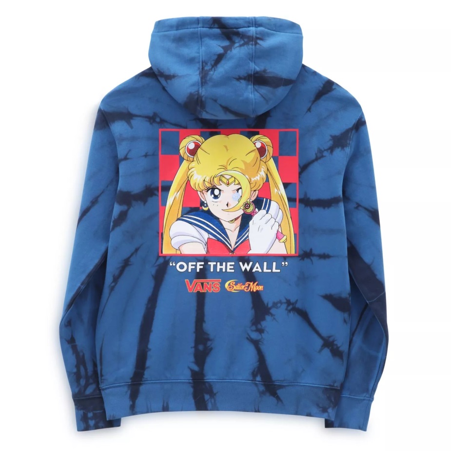 Vans X Beautiful Guardian Sailor Moon Fleece Tie βαφή πουλόβερ πουλόβερ μπλε