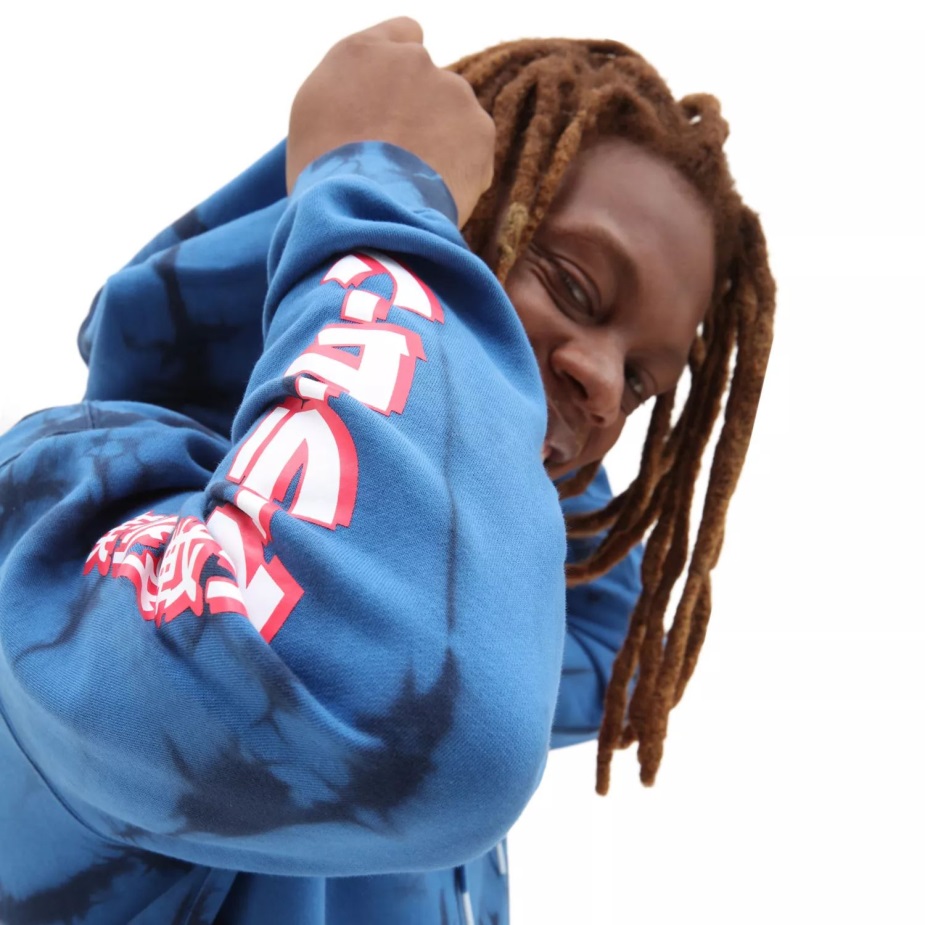 Vans X Beautiful Guardian Sailor Moon Fleece Tie βαφή πουλόβερ πουλόβερ μπλε