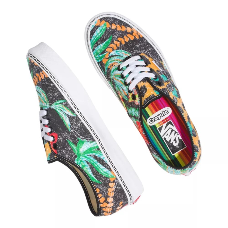 Vans X Crayola ανδρικά αυθεντικά Skate Sneakers Low Top Casual Multi-καφέ
