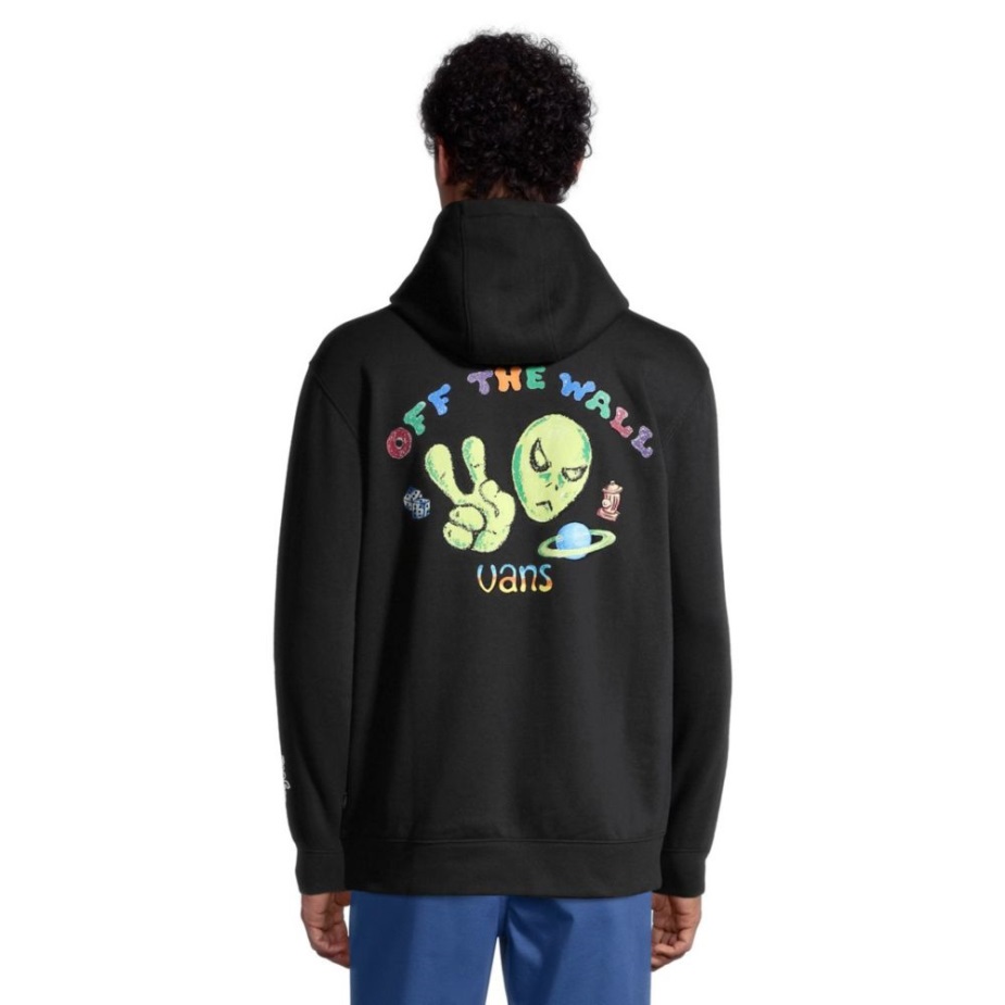 Vans X Crayola ανδρικό φλις πουλόβερ με κουκούλα μαύρο