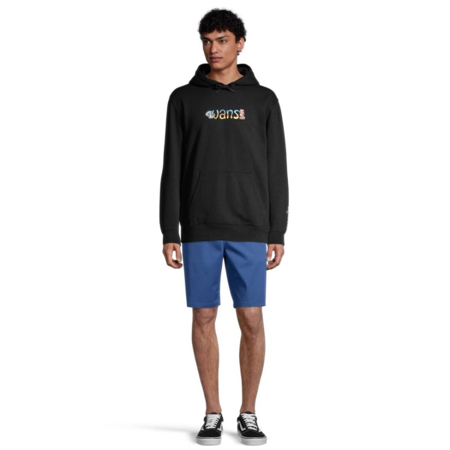 Vans X Crayola ανδρικό φλις πουλόβερ με κουκούλα μαύρο