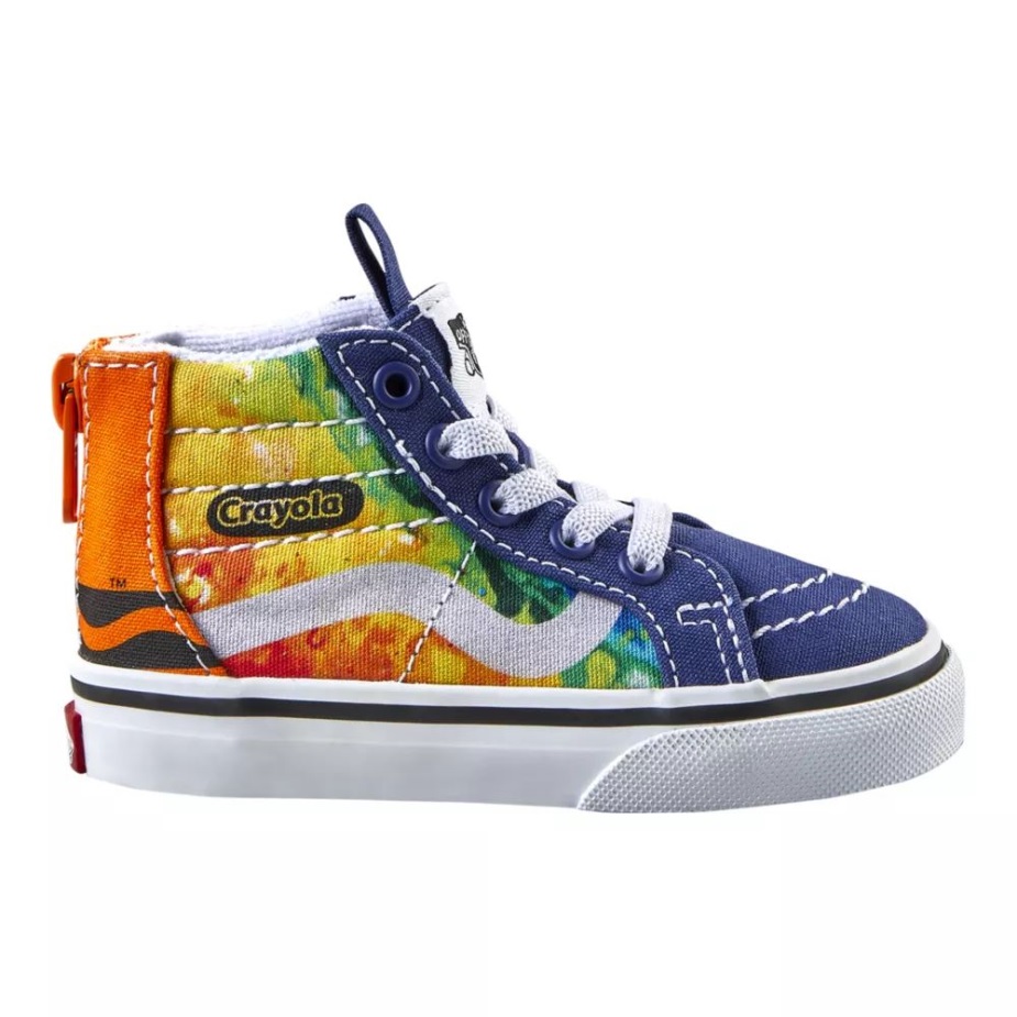 Vans X Crayola νήπια παιδικά παπούτσια Sk8-hi Zip Skate Crayola Mashup Melt