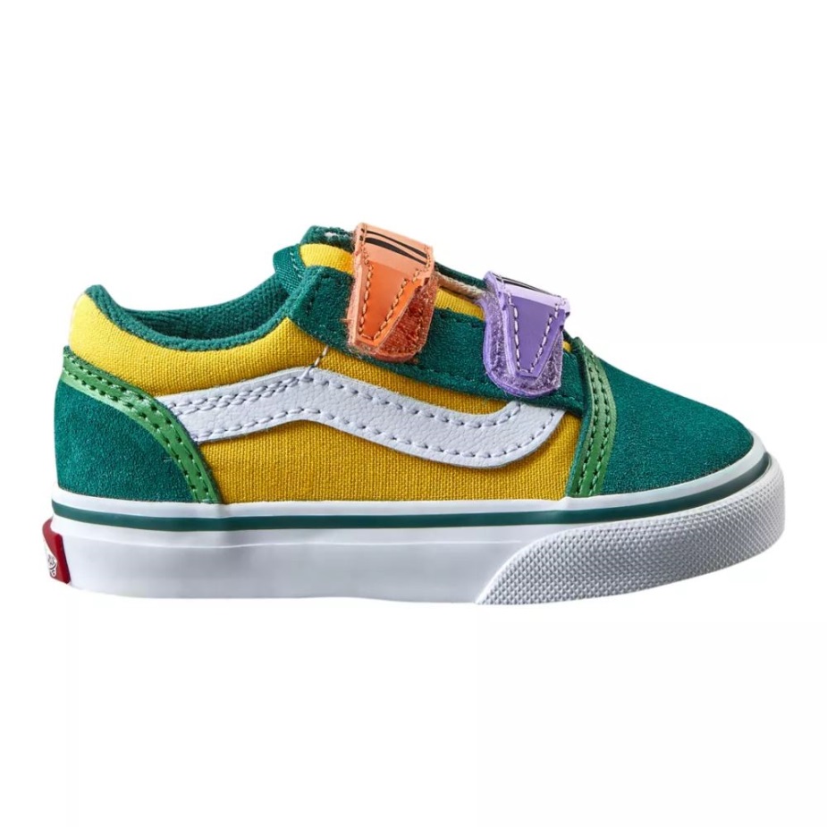 Vans X Crayola νήπιο παλιό παιδικό Skool V Skate παπούτσια Crayola Out Of The Box