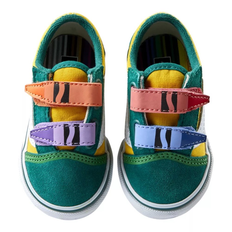 Vans X Crayola νήπιο παλιό παιδικό Skool V Skate παπούτσια Crayola Out Of The Box
