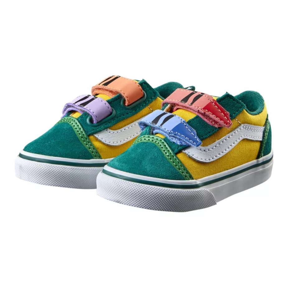 Vans X Crayola νήπιο παλιό παιδικό Skool V Skate παπούτσια Crayola Out Of The Box