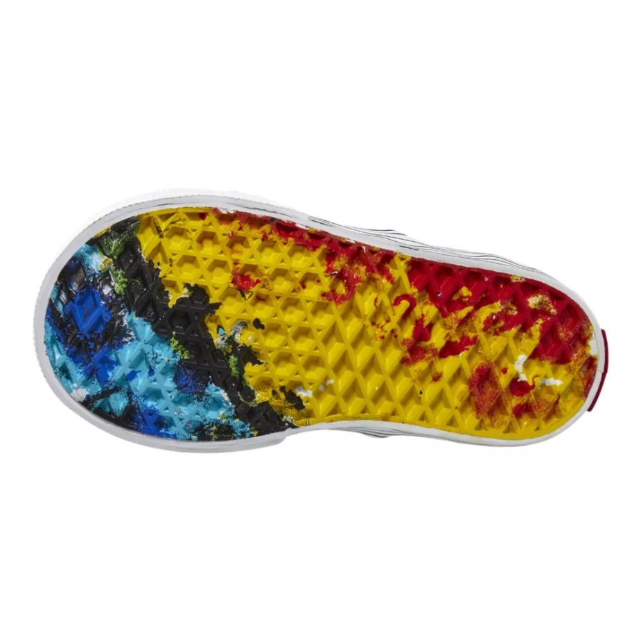 Vans X Crayola παιδικά αυθεντικά ελαστικά παπούτσια για πατίνια με δαντέλα σκίτσο το δικό σας