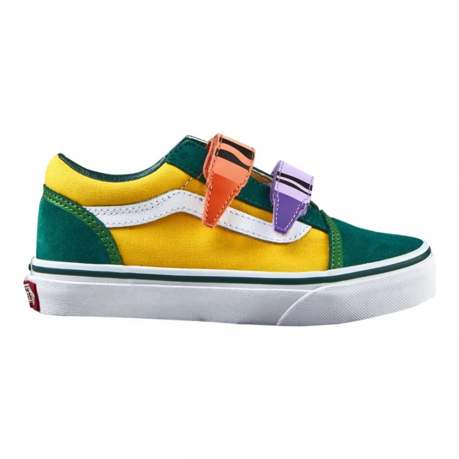 Vans X Crayola παιδικά παλιά Skool V Skate παπούτσια Sneakers για αγόρια Crayola Out Of The Box