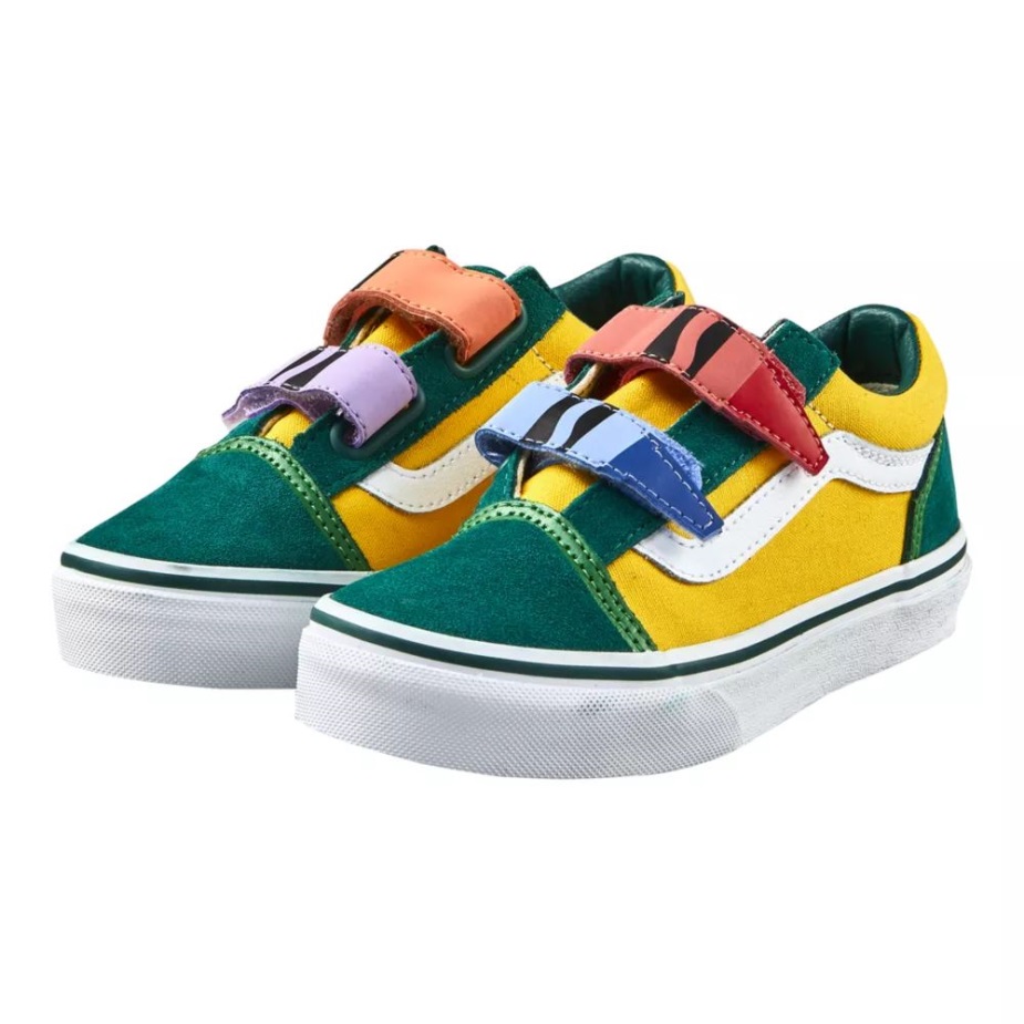 Vans X Crayola παιδικά παλιά Skool V Skate παπούτσια Sneakers για αγόρια Crayola Out Of The Box