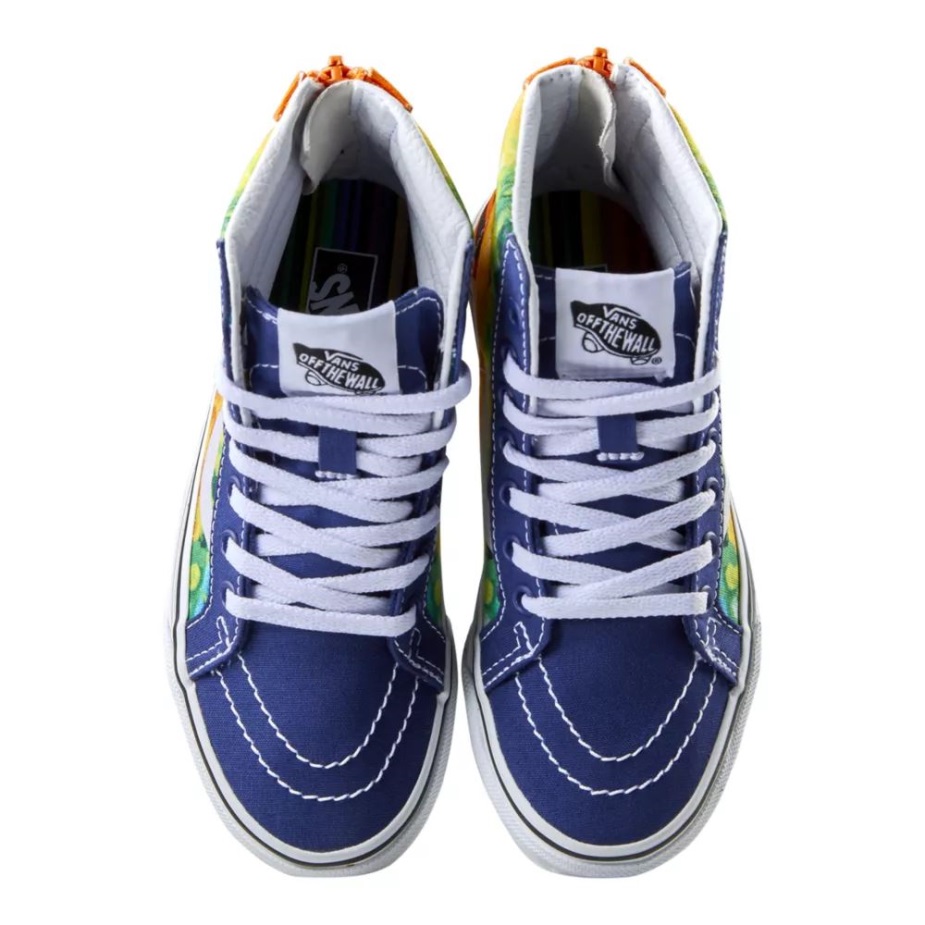 Vans X Crayola παιδική προσχολική Sk8 παπούτσια Skate Sneakers για αγόρια με χαμηλό φερμουάρ Crayola Mashup Melt