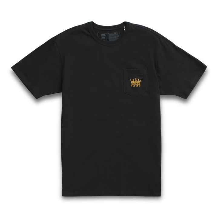 Vans X Dan Lacey Off The Wall Pocket T-shirt μαύρο