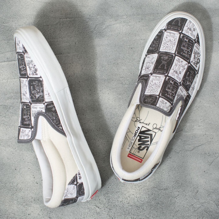 Vans X Daniel Johnston Skate Slip-on Raven