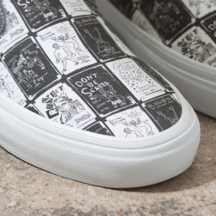 Vans X Daniel Johnston Skate Slip-on Raven