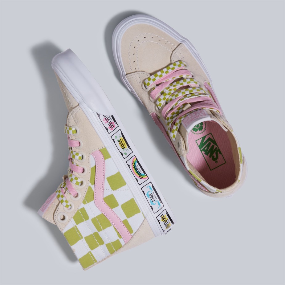 Vans X Em για διακοπές Sk8-hi κωνικό Multi-true λευκό