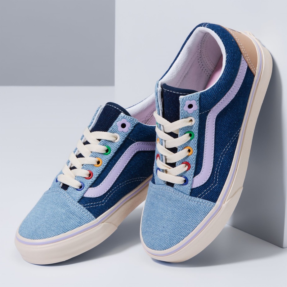 Vans X Em στις διακοπές παλιό Skool Multi-true λευκό