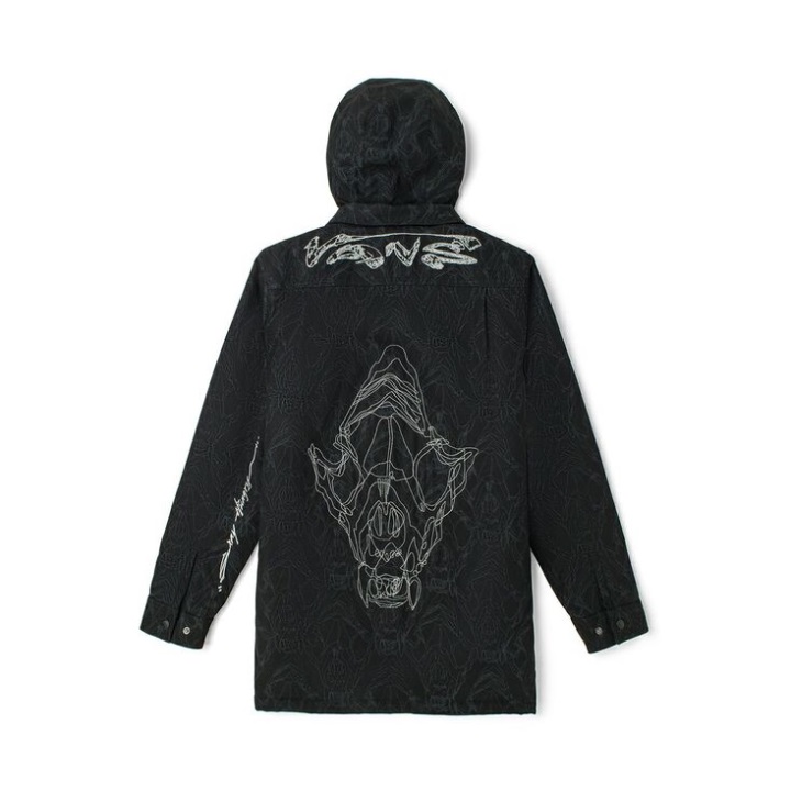 Vans X Huatunan Year Of The Tiger Jacket μαύρο τύπωμα κρανίου