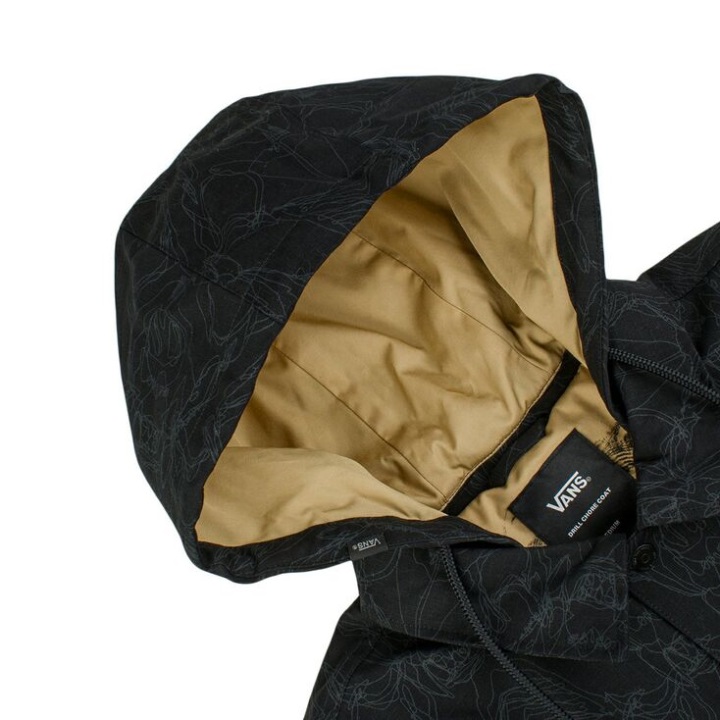 Vans X Huatunan Year Of The Tiger Jacket μαύρο τύπωμα κρανίου