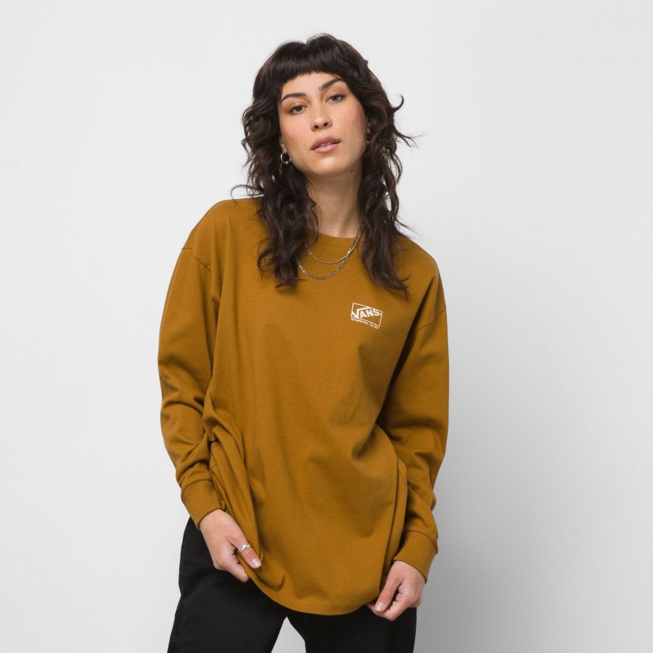 Vans X Lisa λέει Gah μεγάλου μεγέθους μακρυμάνικο μπλουζάκι μοναχών