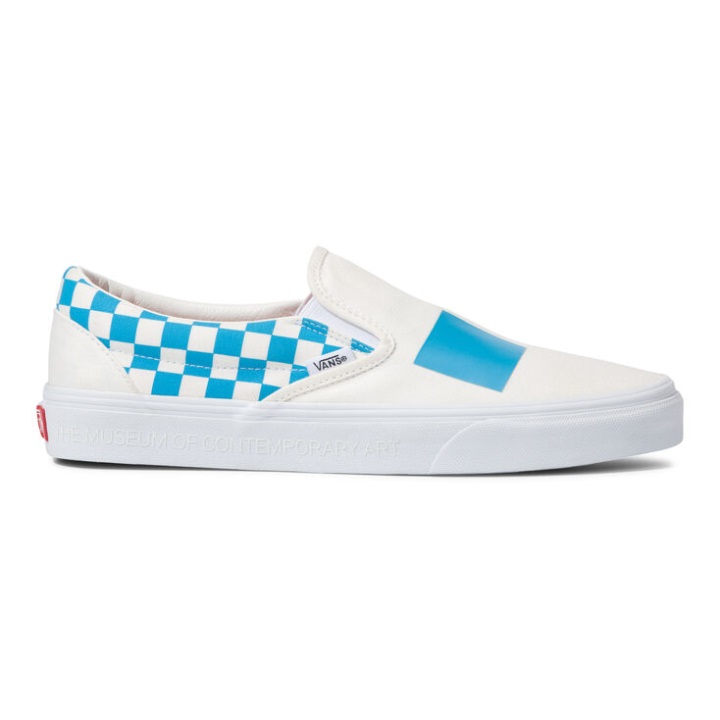 Vans X Moca Classic Slip-on λογότυπο-κυανό