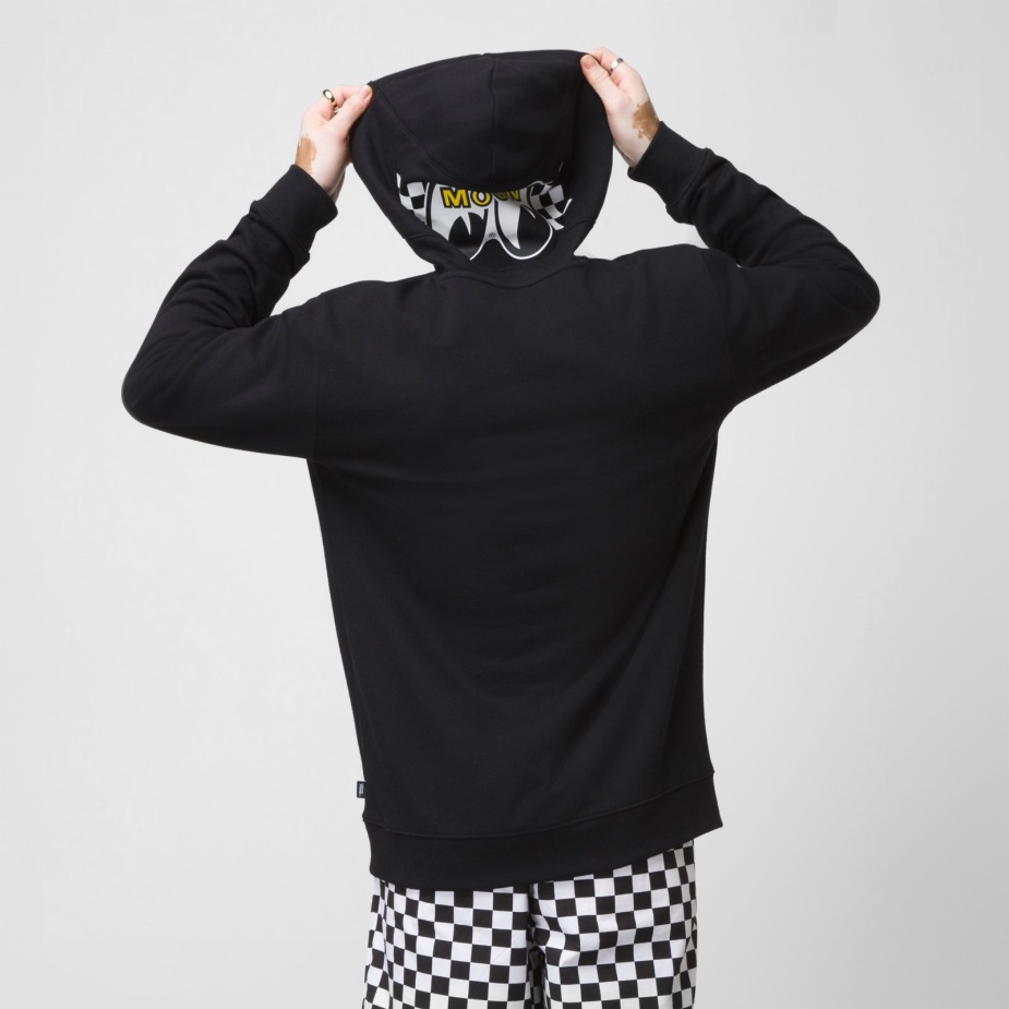 Vans X Mooneyes Fleece πουλόβερ με κουκούλα μαύρο