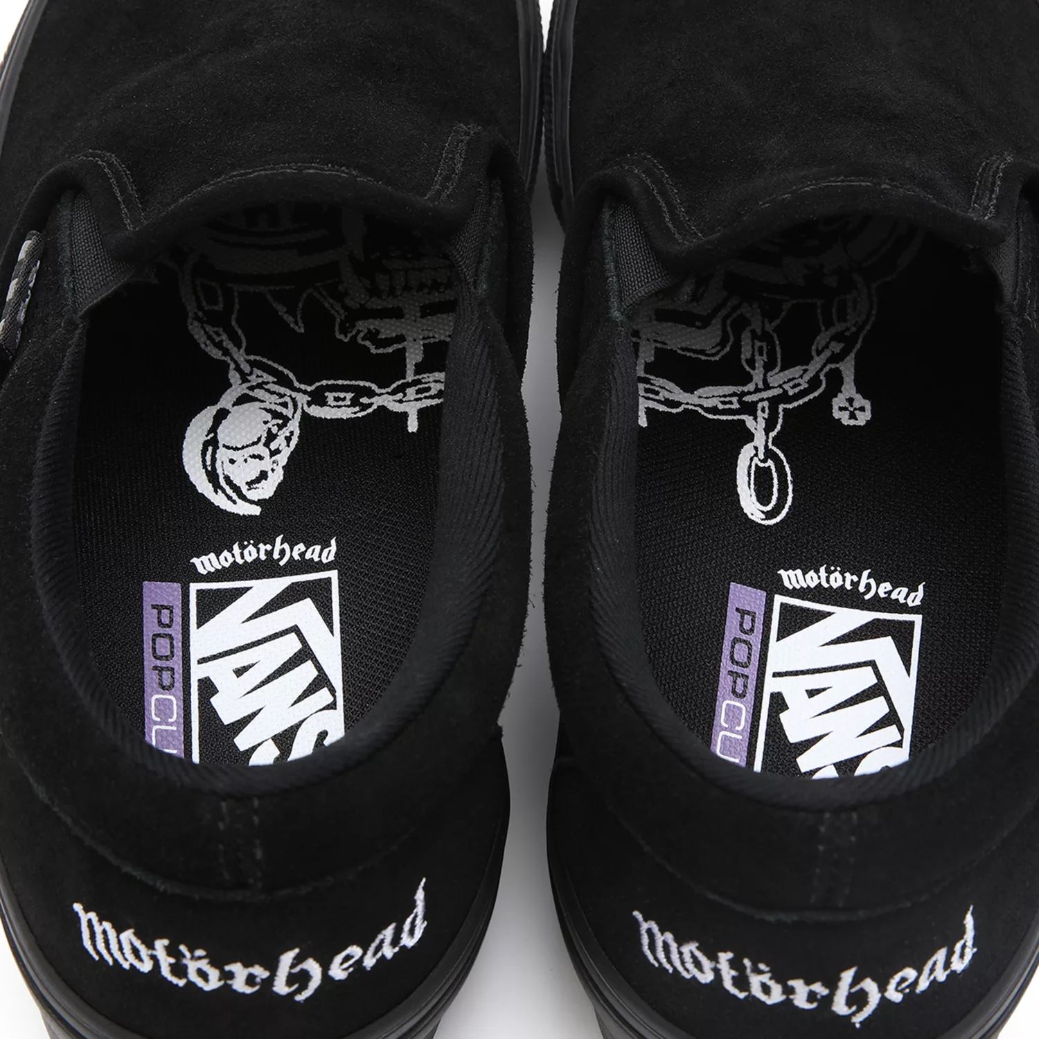 Vans X Motorhead Skate Slip On Shoes μαύρο