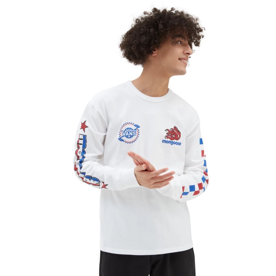 Vans X Our Legends (μαγκούστα) μακρυμάνικο μπλουζάκι λευκό