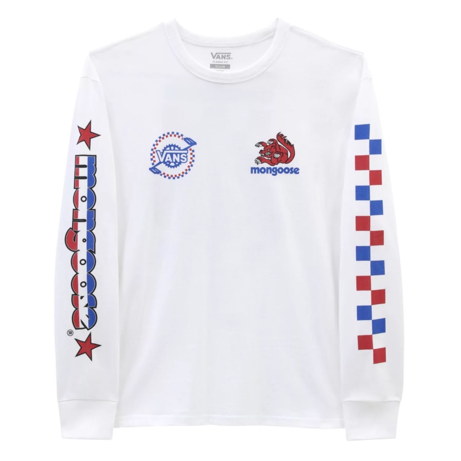 Vans X Our Legends (μαγκούστα) μακρυμάνικο μπλουζάκι λευκό