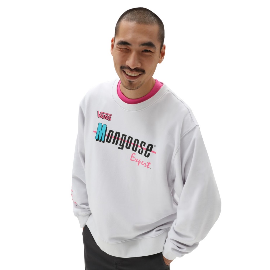 Vans X Our Legends (μαγκούστα) φλις φούτερ πληρώματος γκρι