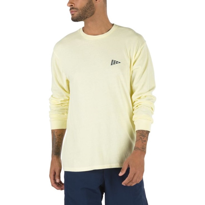 Vans X Pilgrim Surf προμήθεια μακρυμάνικη μπλούζα διπλή κρέμα