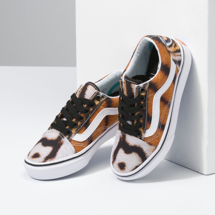 Vans X Project Cat Kids Comfycush Old Skool Projectcat-multi Tiger